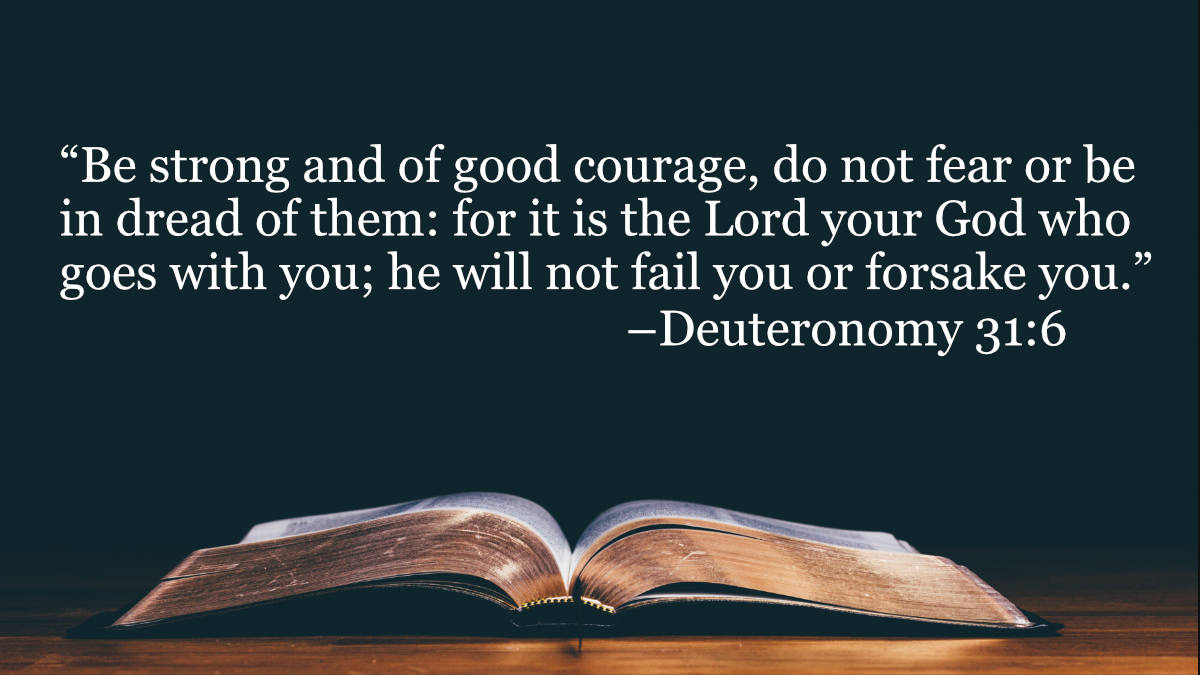 Your Daily Bible Verses Deuteronomy 31 6 Integrated Catholic Life