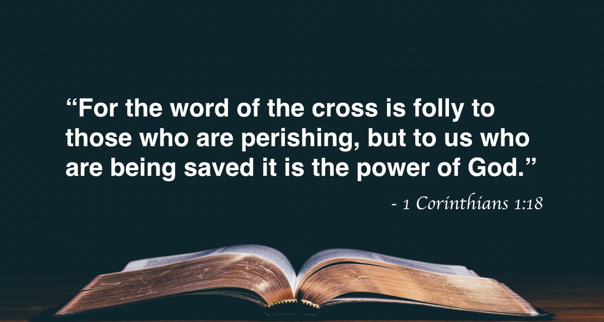 Your Daily Bible Verses — 1 Corinthians 1:18