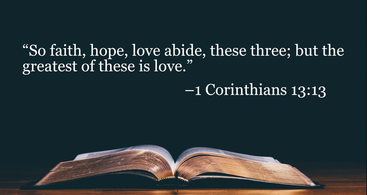Your Daily Bible Verses — 1 Corinthians 13:13