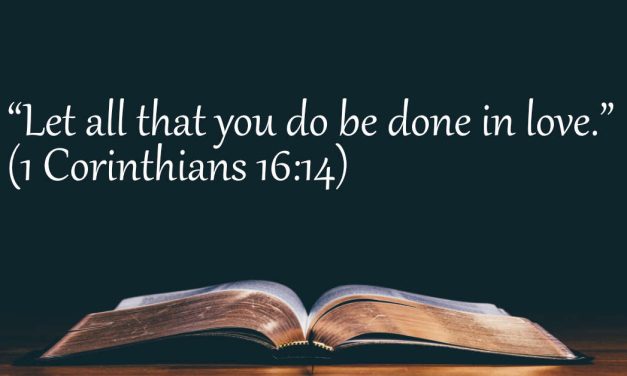Your Daily Bible Verses — 1 Corinthians 16:14