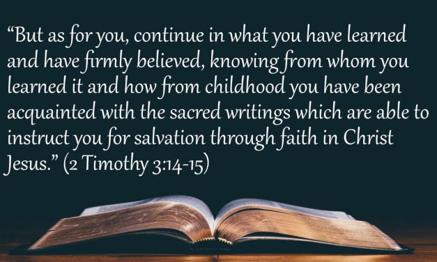 Your Daily Bible Verses — 2 Timothy 3:14-15