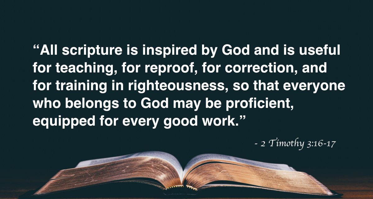 Your Daily Bible Verses — 2 Timothy 3:16-17
