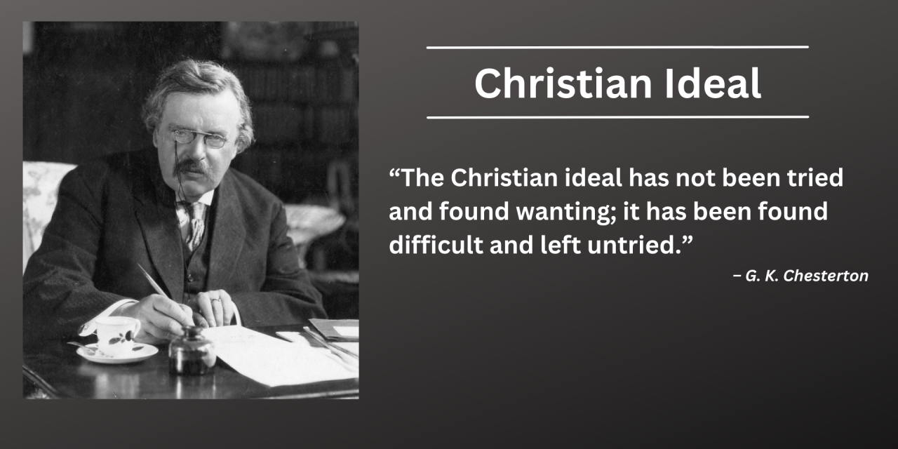 Daily Catholic Quote — G.K. Chesterton