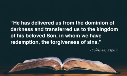 Your Daily Bible Verses — Colossians 1:13-14