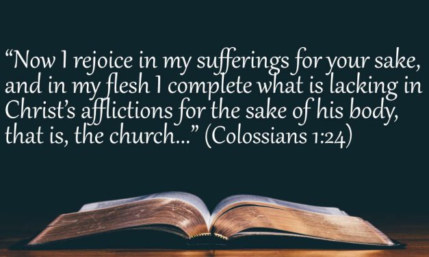 Your Daily Bible Verses — Colossians 1:24