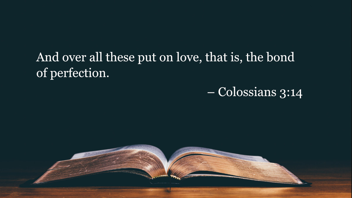 Your Daily Bible Verses — Colossians 3:14 — Integrated Catholic Life™