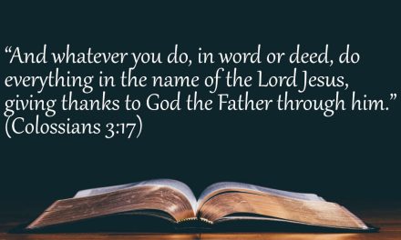 Your Daily Bible Verses — Colossians 3:17