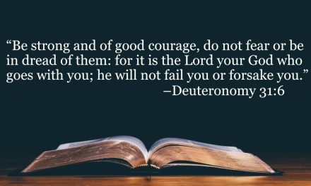 Your Daily Bible Verses — Deuteronomy 31:6