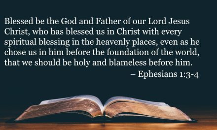 Your Daily Bible Verses — Ephesians 1:3-4