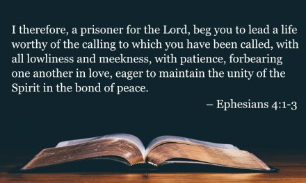 Your Daily Bible Verses — Ephesians 4:1-3