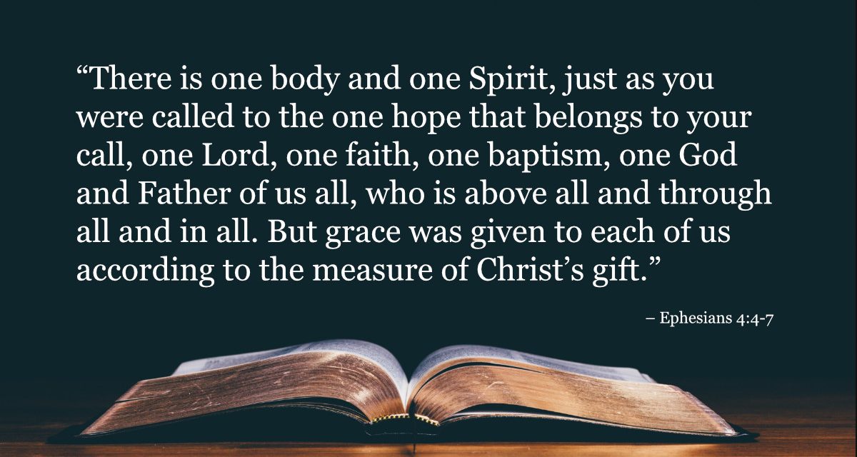 Your Daily Bible Verses — Ephesians 4:4-7
