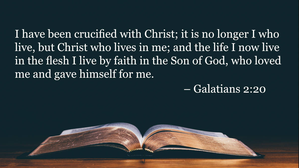 Your Daily Bible Verses — Galatians 2:20 — Integrated Catholic Life™