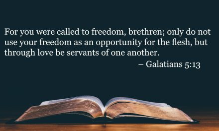 Your Daily Bible Verses — Galatians 5:13