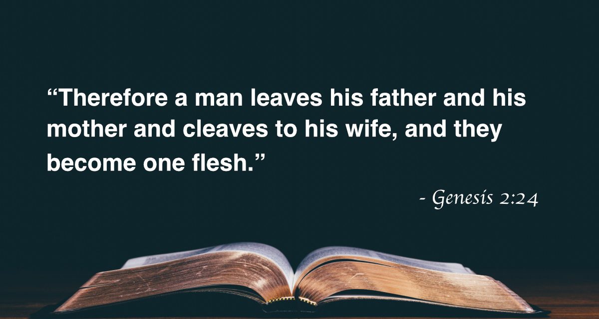 Your Daily Bible Verses — Genesis 2:24