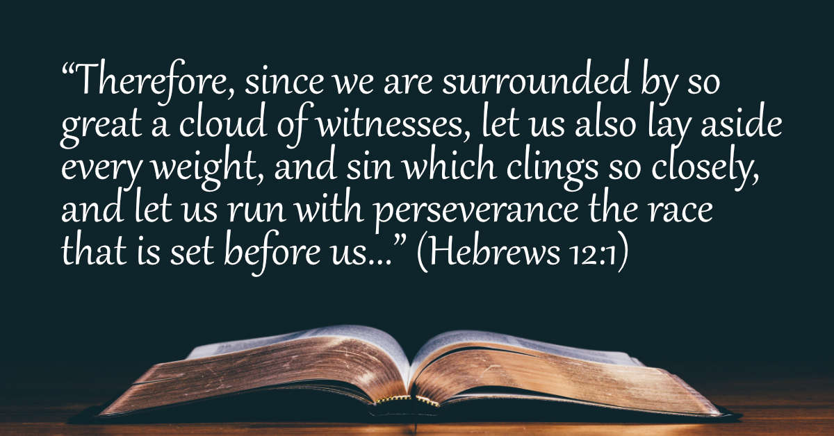 Your Daily Bible Verses — Hebrews 12:1 — Integrated Catholic Life™