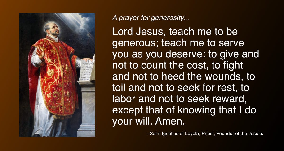 Daily Quote — Saint Ignatius of Loyola