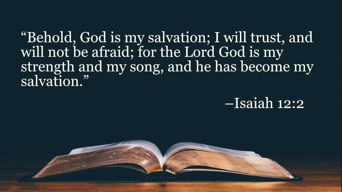 Your Daily Bible Verses — Isaiah 12:2 — Integrated Catholic Life™