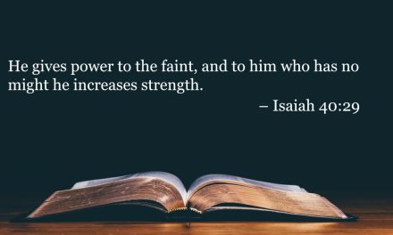 Your Daily Bible Verses — Isaiah 40:29