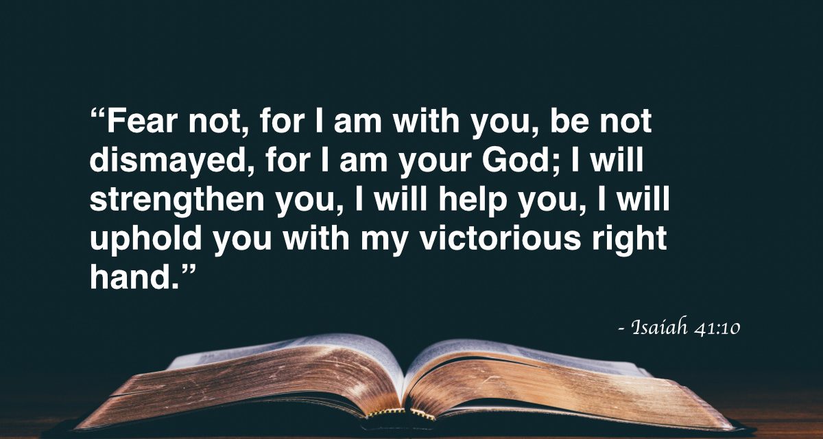 Your Daily Bible Verses — Isaiah 41:10