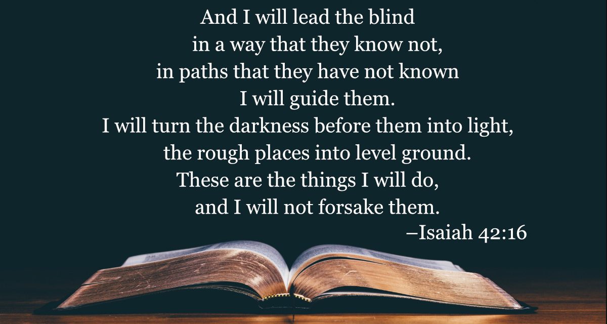 Your Daily Bible Verses — Isaiah 42:16