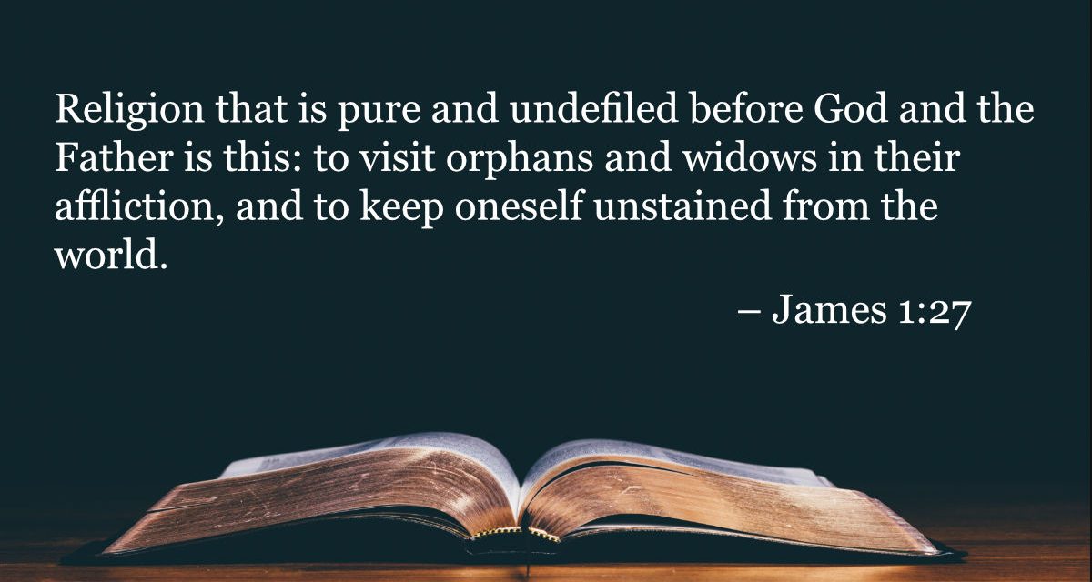Your Daily Bible Verses — James 1:27