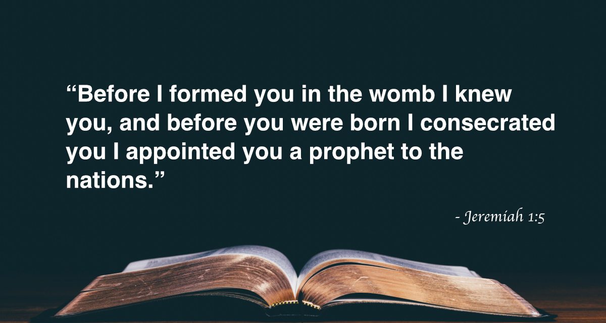 Your Daily Bible Verses — Jeremiah 1:5