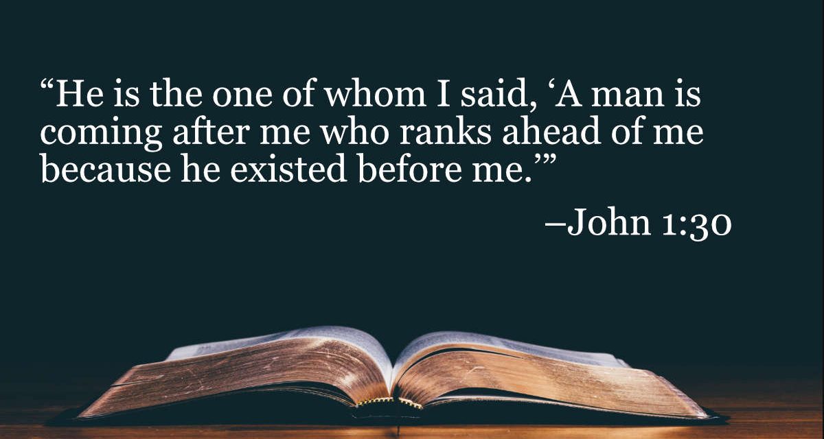 Your Daily Bible Verses — John 1:30