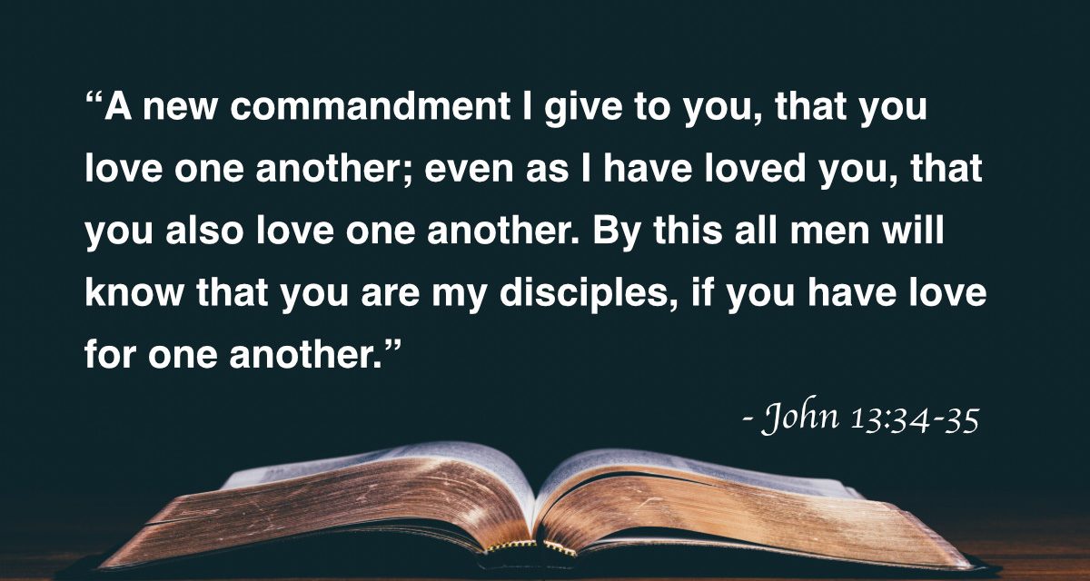 Your Daily Bible Verses — John 13:34-35