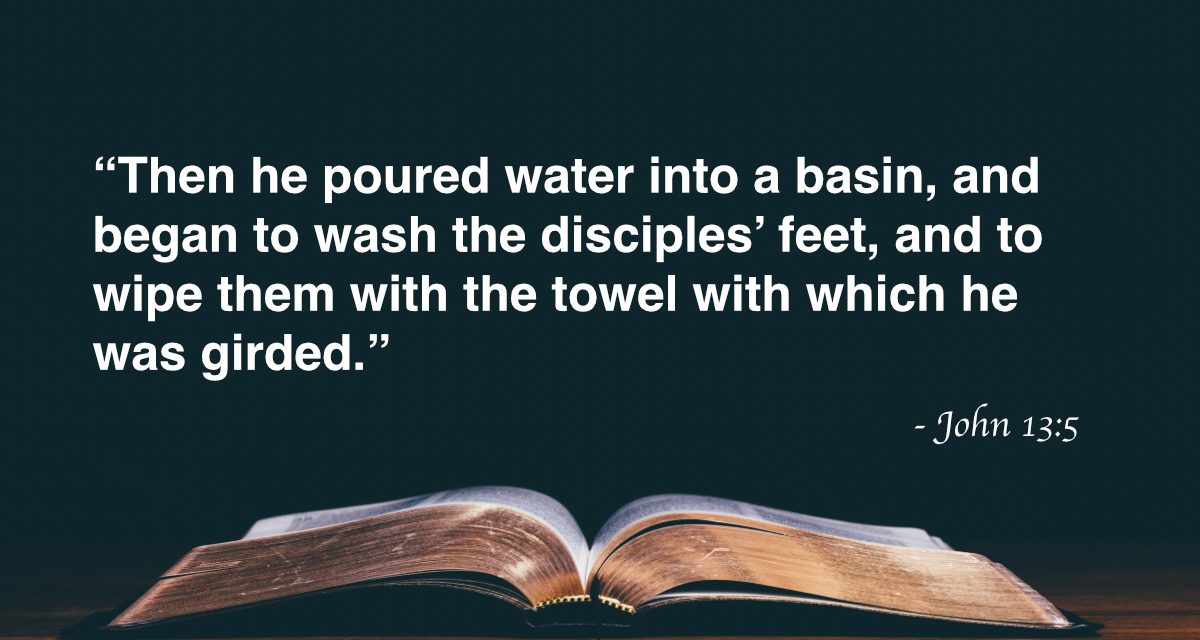 Your Daily Bible Verses — John 13:5
