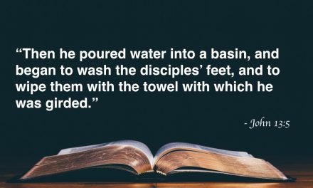 Your Daily Bible Verses — John 13:5