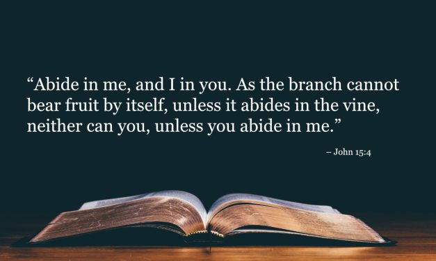 Your Daily Bible Verses — John 15:4