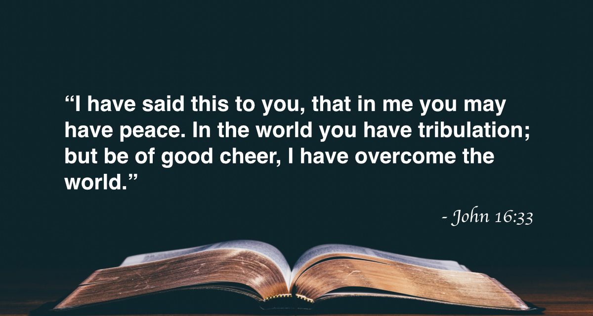 Your Daily Bible Verses — John 16:33