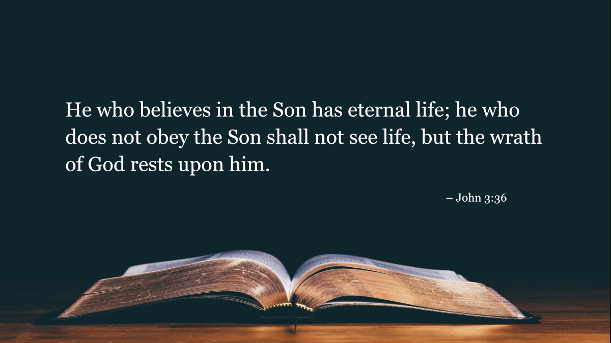 Your Daily Bible Verses — John 3:36 — Integrated Catholic Life™