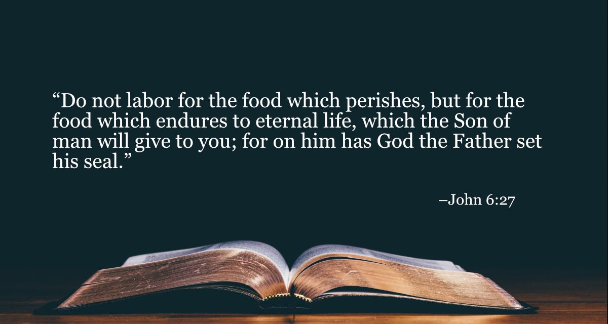 Your Daily Bible Verses — John 6:27