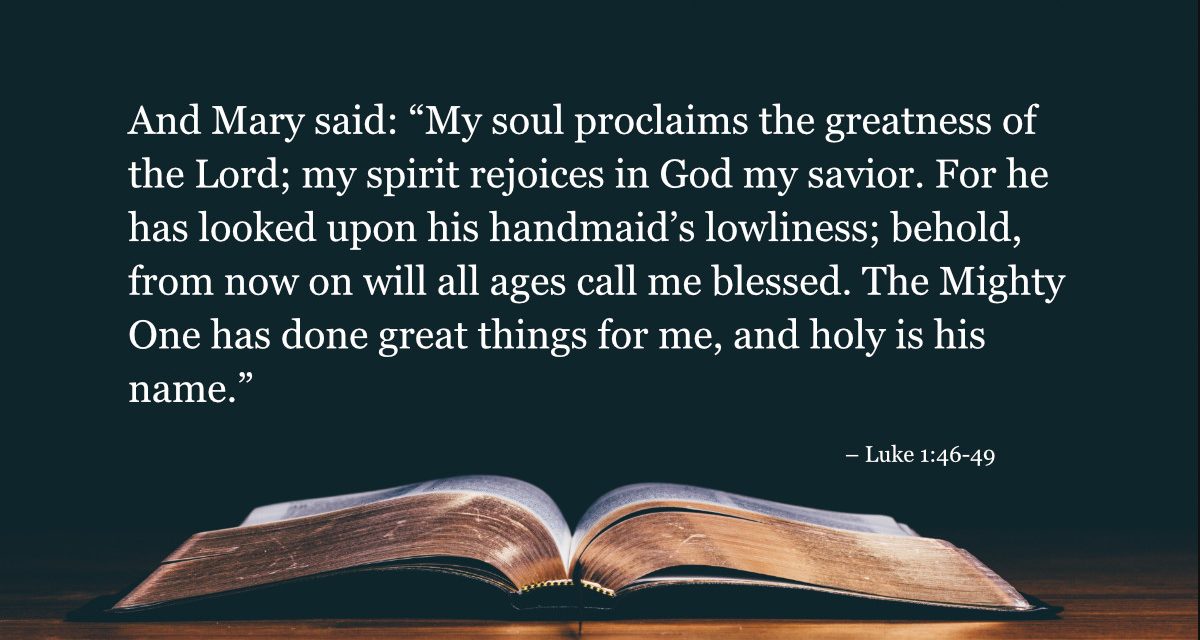 Your Daily Bible Verses — Luke 1:46-49