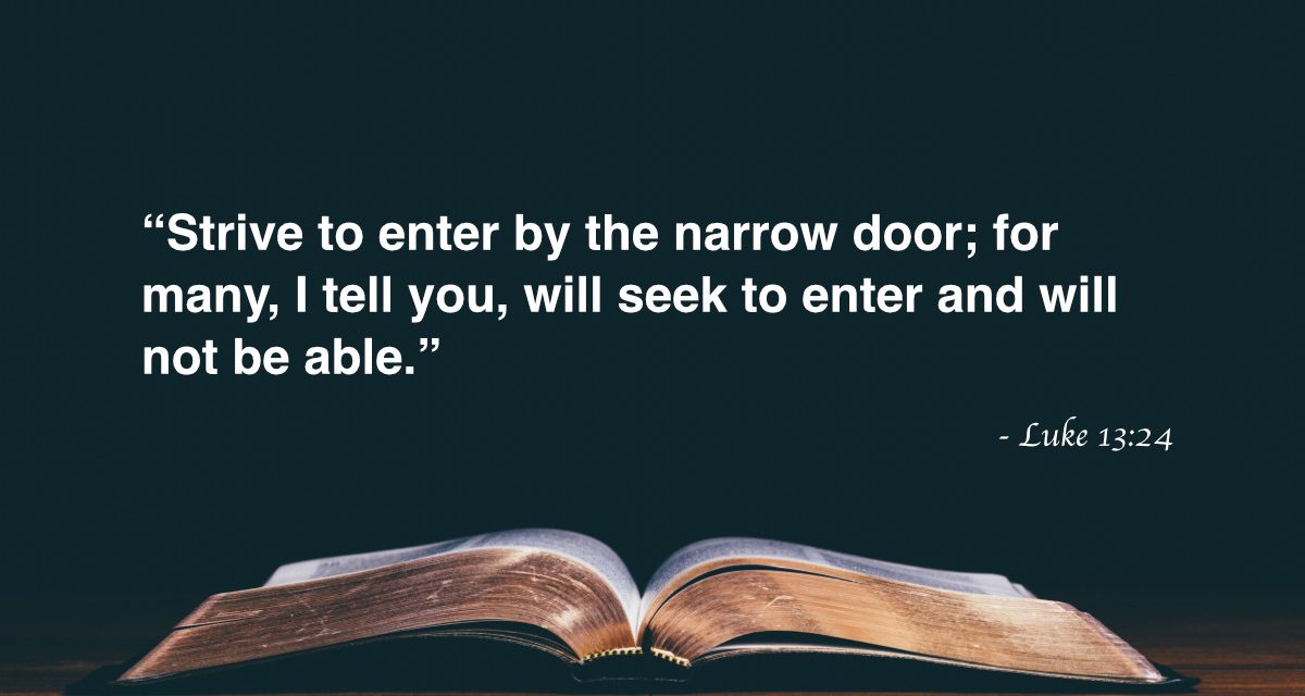Your Daily Bible Verses — Luke 13:24