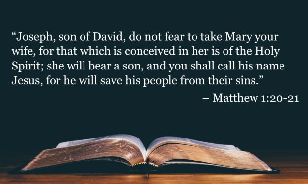Your Daily Bible Verses — Matthew 1:20-21