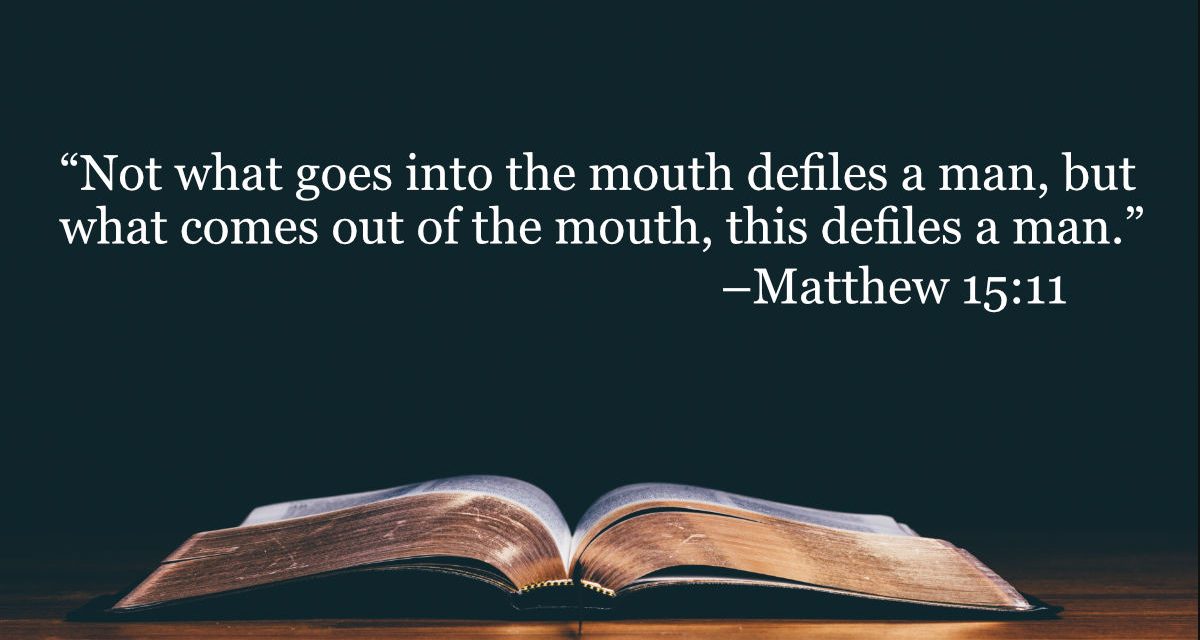 Your Daily Bible Verses — Matthew 15:11