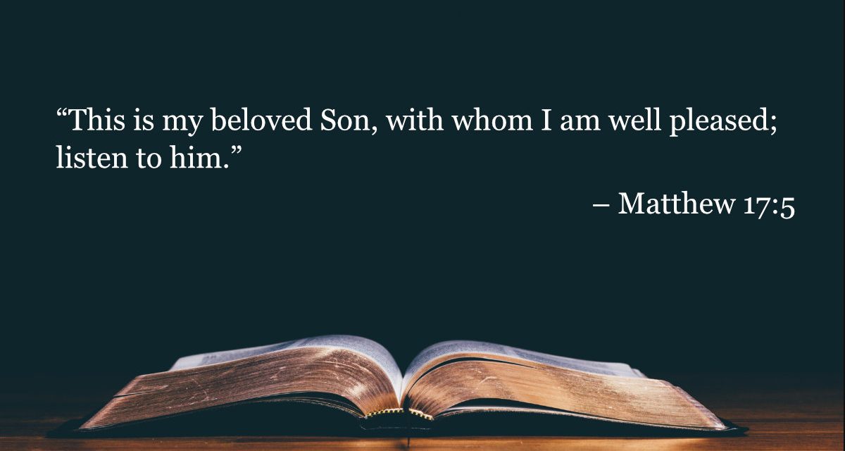 Your Daily Bible Verses — Matthew 17:5