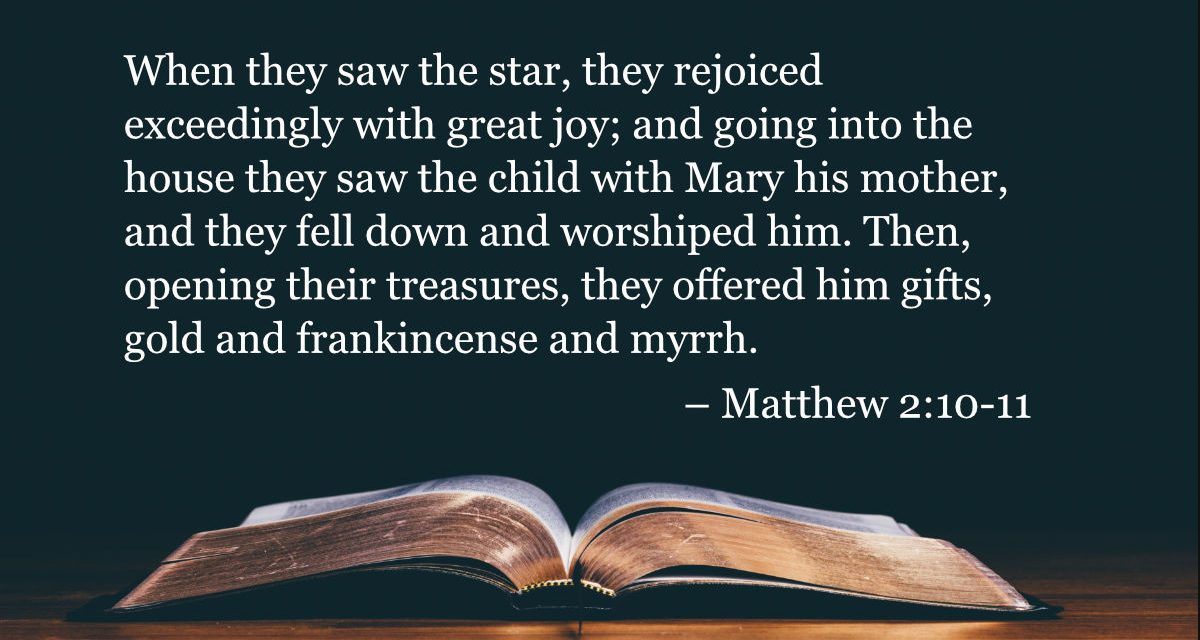 Your Daily Bible Verses — Matthew 2:10-11