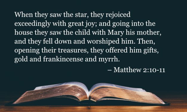 Your Daily Bible Verses — Matthew 2:10-11