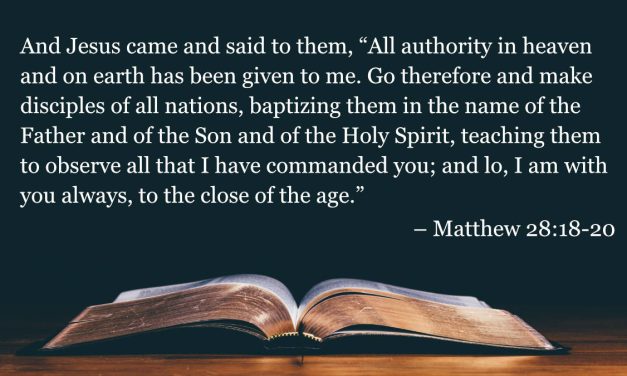 Your Daily Bible Verses — Matthew 28:18-20