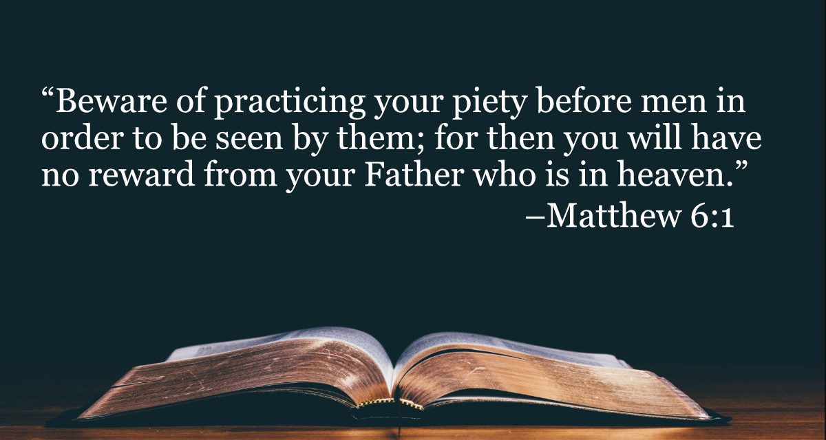 Your Daily Bible Verses — Matthew 6:1