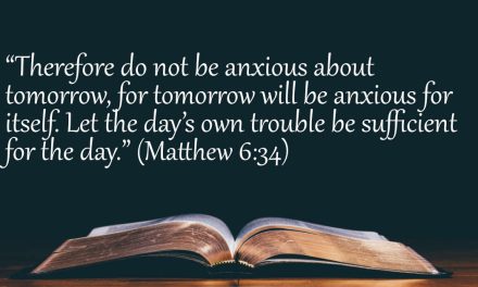 Your Daily Bible Verses — Matthew 6:34