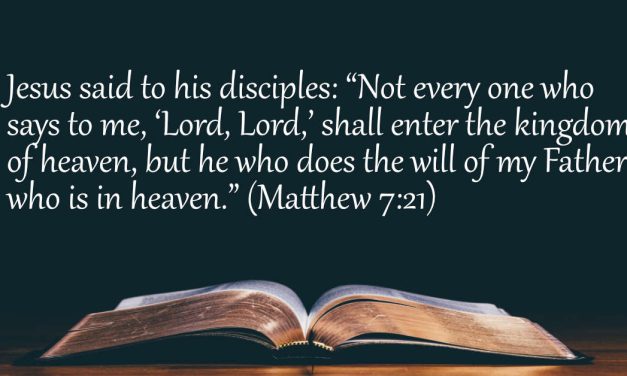 Your Daily Bible Verses — Matthew 7:21