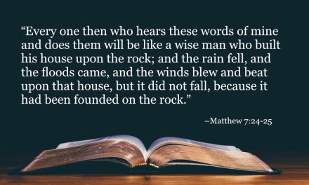 Your Daily Bible Verses — Matthew 7:24-25