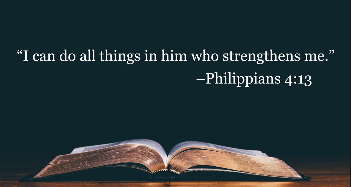 Your Daily Bible Verses — Philippians 4:13
