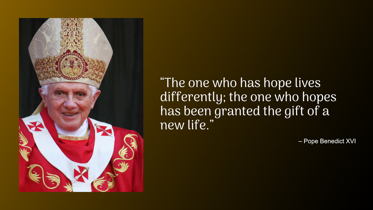 Daily Quote — Pope Benedict XVI — Integrated Catholic Life™