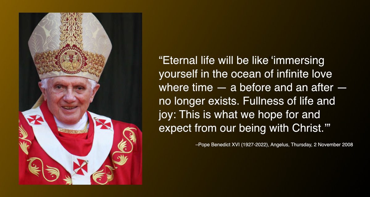 Daily Quote — Pope Benedict XVI