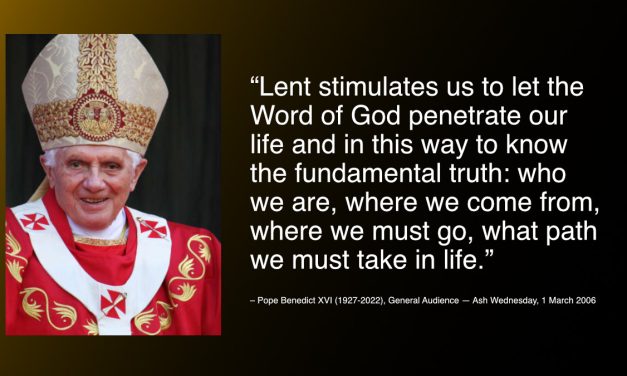 Daily Quote — Pope Benedict XVI